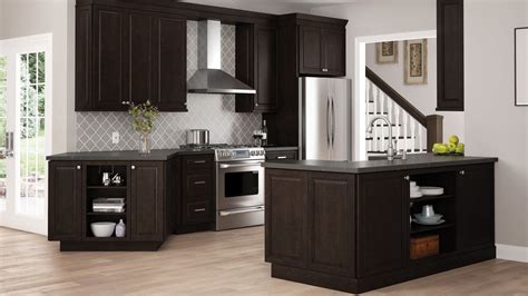 espresso kitchen cabinets home depot